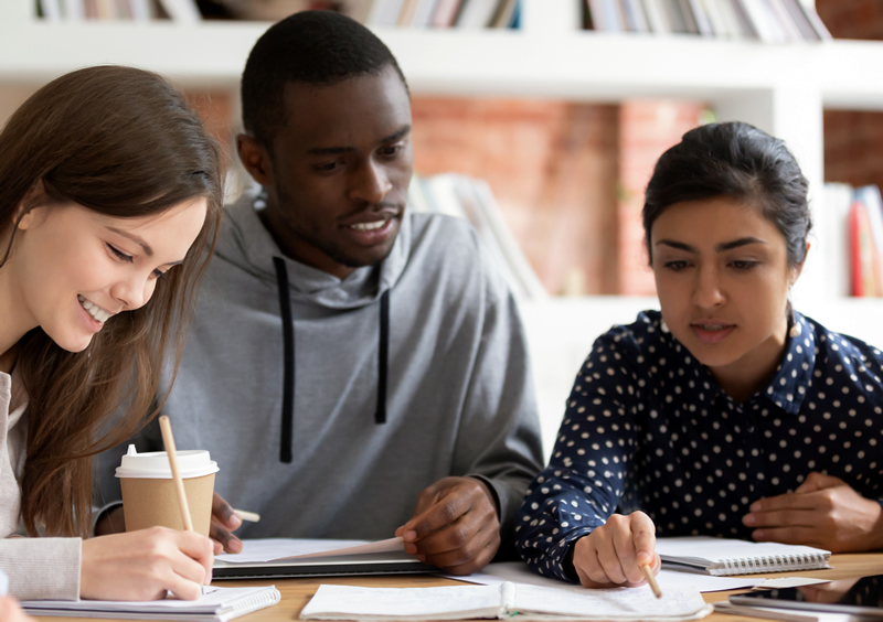 Students at desk