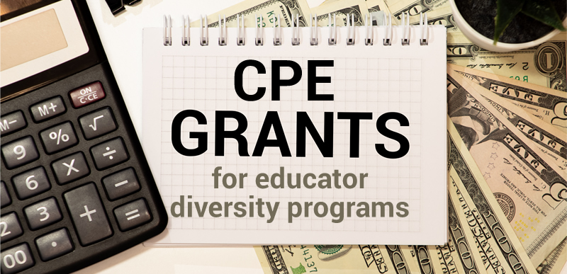 Announcement graphic CPE diversity grants available