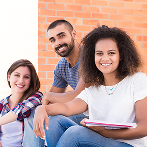 Students on campus