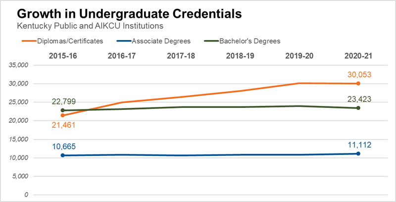 Undergrad degree growth